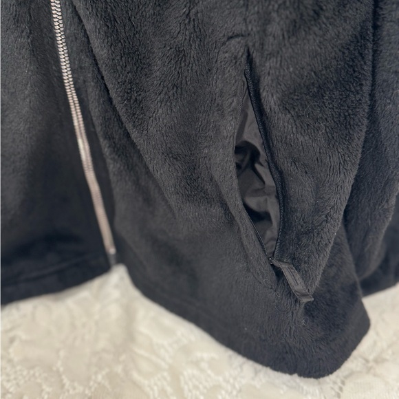 FREE COUNTRY Womens Plush Full Zip Jacket Black Large Zip pockets - Picture 5 of 9